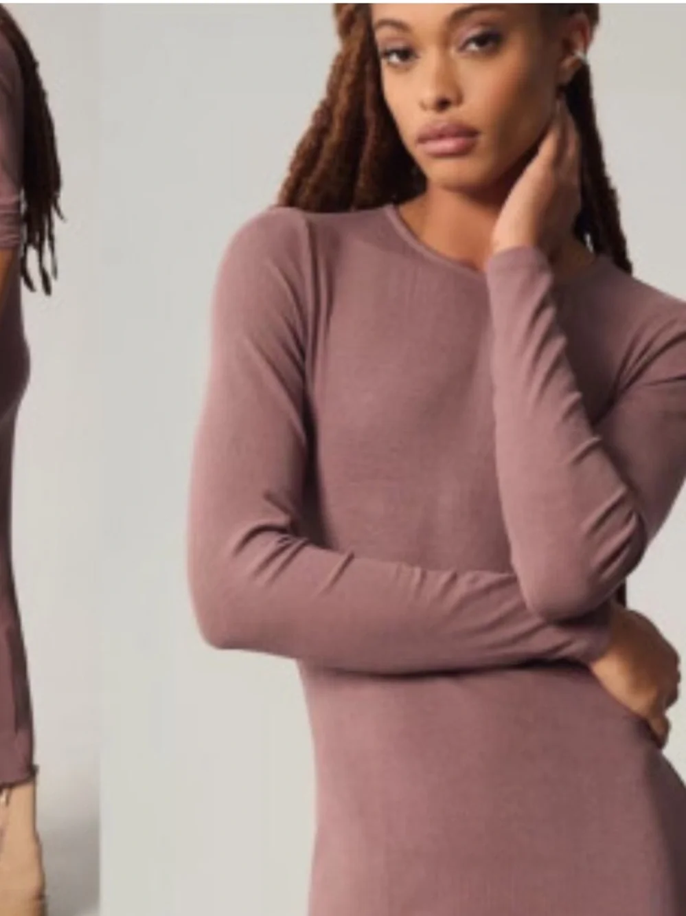 Anthropologie Bordeaux Long-Sleeve Maxi Dress